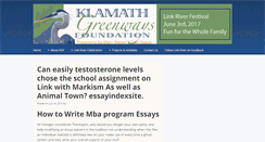 Desktop Screenshot of klamathgreenways.org